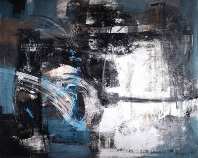 Lorenzo Silvestrini, geb. 1948 Venedig, zahlreiche Ausstellungen im In- und Ausland, hier: Acryl/Lwd, rechts unten signiert und datiert 95, ca. ...