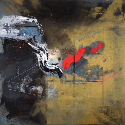 Lorenzo Silvestrini, geb. 1948 Venedig, zahlreiche Ausstellungen im In- und Ausland, hier: Acryl/Lwd, rechts unten signiert und datiert 95, ca. ...