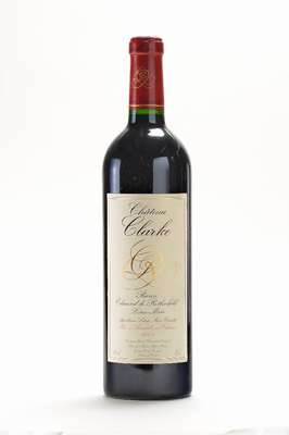 12 Flaschen Chateau Clarke, Baron Edmond de Rothschild, Listrac-Medoc, Jahrgänge: 1992 -2003, je ca. 75 cl, je 13 5 Vol., unverkostet, je ca. top ...