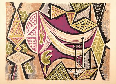 Nikos Hadjikyriakos Ghika, 1906-1994, Griechischer Künstler, hier: Konvolut aus zwei Lithographien, je signiert und datiert 54, je nummeriert 5/50, ...