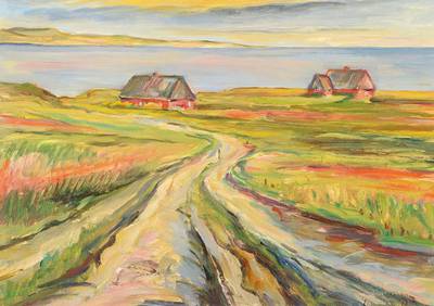 Hannes Runge, 1907-?, Öl/Malplatte, rechts unten signiert, ca. 34x49 cm, Rahmen
