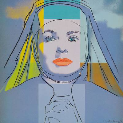 Andy Warhol, 1928-1987, Portrait of Ingrid Bergman, Konvolut aus sechs Farboffsets nach dem Orignal Siebdruck, Portfolio zur Ausstellung einer ...