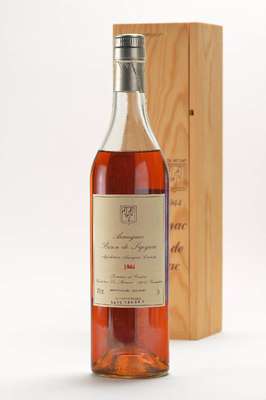1 Flasche 1944 Baron de Sigognac Armagnac, Appellation Armagnac Controlee, Domaine de Coulom, ca. 70 cl, Abstand zwischen Kapsel undArmagnac: ca. 4,8 ...