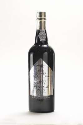 5 Flaschen 1997 Quinta de la Rosa Vintage Port, Bottled in 1999, je ca. 75 cl, je ca. intoneck, 20% Vol., sehr guter Erhaltungszustand, unverkostet