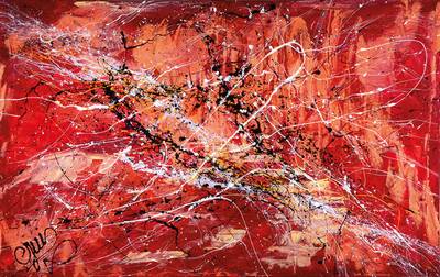Caroline Vis (CJVIS), geb. 1965, zeitgenössische Niederländische Künstlerin, zahlreiche Ausstellungen im In- und Ausland, hier: Red is Pure, ...