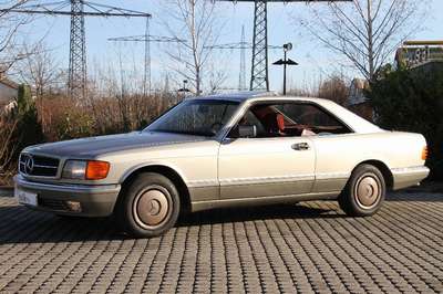 Mercedes-Benz 420 SEC 126 C, EZ 06.1987, 2. Hand, ca. 95.000 km, HU 09.2017, 150 kW/ 204 PS, 8-Zylinder, Automatikgetriebe, rauchsilber metallic, ...