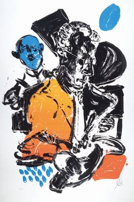 Markus Lüpertz, geb. 1941, Farbserigraphie, Jazz Rally 2002, signiert und nummeriert e.a., Blattgr. ca. 106x76,5 cm