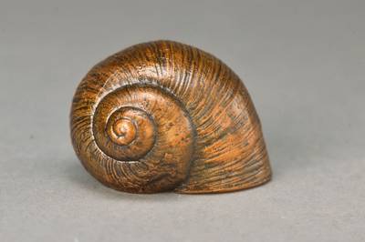 Paul Wunderlich, 1927-2010, Schnecke, Bronze, signiert, ca. 3,5 cm
