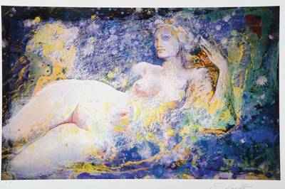 Ernst Fuchs, geb. 1930 Wien, Europa, Giclee auf handgemachtem Baumwollpapier, handsigniert und nummeriert e.a., Blattgr. ca. 41x61 cm