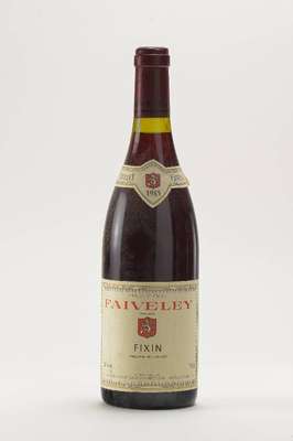 5 Flaschen 1985 Faiveley Fixin, Cote-D'Or, je ca. 75 cl, Abstand zwischen Kapseln und Wein: ca. 1-2,6 cm