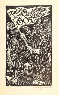 Conrad Felixmüller, 1897-1977, Holzschnitt, rechts unten signiert, Blattgr. ca. 19x11,5 cm