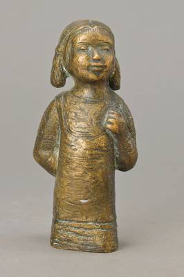 Karl Kluth, 1898-1972, Bronzeskulptur, signiert, Gießerstempel Schmäke Düsseldorf, H. ca. 19 cm