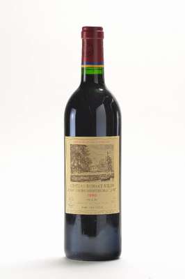 1 Flasche 1993 Chateau Duhart-Milon, Domaines Barons de Rothschild (Lafite), Pauillac, Grand Cru Classe, ca. 75 cl., 12,55 Vol., ca. into neck , ...