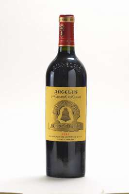 1 Flasche 2001 Chateau Angelus, Saint -Emilion, Premier Grand Cru Classe, ca. 75 cl,13,5% Vol., ca. high fill, unverkostet, sammelwürdig, ...