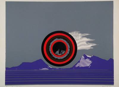 Rainer Negrelli, geb. 1943 Metz, tätig in Mannheim, Strange Day, Farblithographie, handsigniert und datiert 1972, num. 30/50, ca. 39x50cm, unter ...