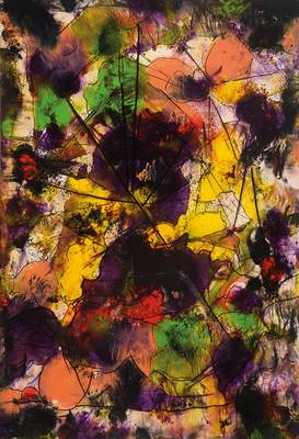 Lupo, Wilfried P. Wolff, geb. 1941, Öl/Papier, unten mittig signiert, Blattgr. ca. 50x34,5 cm, auf dünnem Karton befestigt