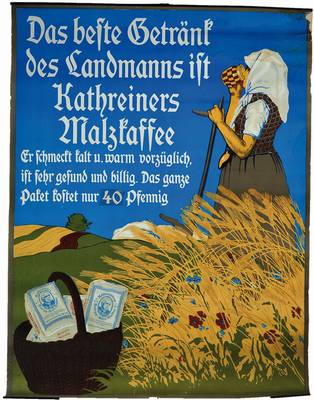 4 antike Werbeplakate, 20er-30er Jahre, Gütermann´s Nähseide mit Zwergendarstellungen und Insekten, ( 2 x), Gütermanns´s Näheseide mit ...