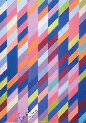 Bridget Riley, geb. 1931, Farboffset, Plakat, handsigniert, Blattgr. ca. 84x59,5 cm