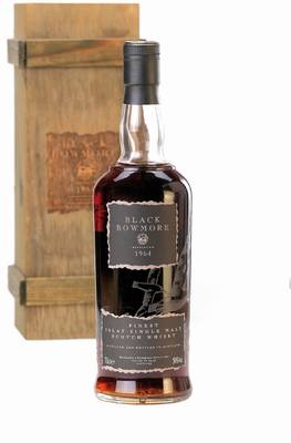 1 Flasche 1964 Black Bowmore, Finest Islay Single Malt, Scotch Whisky, Limited Edition 1994, hier Flaschennummer 771 von nur 2000 Flaschen aus diesem ...