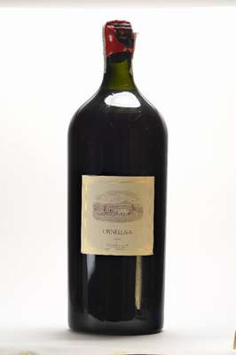 1 Imperialflasche 1994 Ornellaia Bolgheri, 13 % Vol., ca. 6 L, ca. into neck, mit original Banderole um Kapsel, unverkostet, Etikett in sehr gutem ...