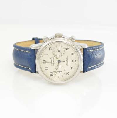 AUGUSTE REYMOND Armbandchronograph, Automatik, Schweiz um 2000, Edelstahlgeh. inkl. orig. Lederband m. Dornschl., beids. vergl., Boden verschr., ...