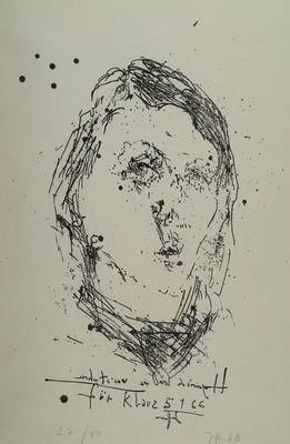 Horst Janssen, 1929-1995, Lithographie, Verena, signiert und nummeriert 27/50, datiert 66, PP, ca. 55x39,5 cm, unter Glas gerahmt