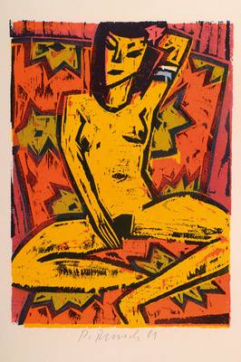 Peter Rensch und René Char, geb. 1956 Berlin, bekannter Grafiker, besonders Holzschnitte per Handpressendruck, hier: Es drängt mich in meinen ...