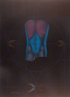 Paul Wunderlich, 1927 Eberswalde - 2010 Saint-Pierre-de-Vassols, international bekannter Künstler des Neusurrealismus samt erotischer Themen, hier: ...