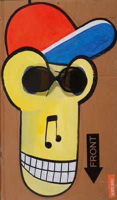 Jim Avignon, geb. 1966, Skinny Skull, Mischtechnik auf Karton, ca. 45x28 cm