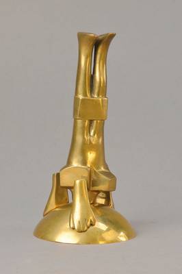 Michael Schoenholtz, geb. 1937, Bronzeskulptur, signiert und nummeriert 21/100, Monogramm, datiert 80, Gießerstempel Kraas, H. ca. 20.5 cm