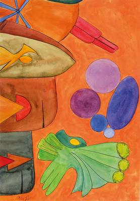 August Linder, 1929 Diusburg - 2004 Leverkusen, Surrealist, hier: Pendants, zwei Aquarelle auf Papier, aus: Die welt nach uns. Inspirationen, je ...