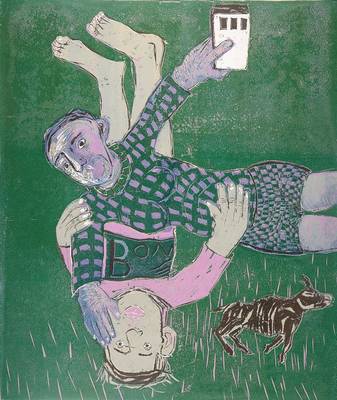 Lothar Seruset, geb. 1956 Ulm, Holzschnitt, signiert und nummeriert 2/4, Blattgr. ca. 76,5x62,5 cm, mit leichten Knicken