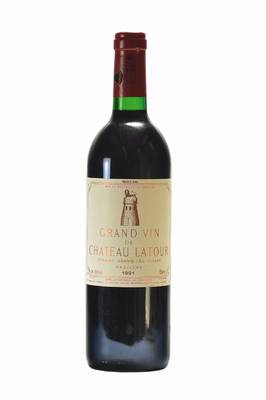1 Flasche 1991 Chateau Latour, Pauillac, Premier Grand Cru Classe, ca. 75 cl, ca. 12, 5% Vol., unverkostet, in Originalpapier eingewickelt, dieses ...