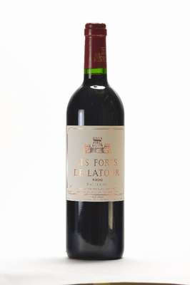 2 Flaschen 1996 Les Forts des Latour, Pauillac, Zweitwein von Chateau Latour, je ca.75 cl, ca. 13% Vol., unverkostet, sehr guter Erhaltungszustand, ...