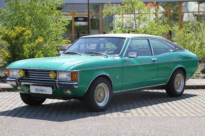Ford Granada GXL, EZ 12.1973, Laufleistung ca. 86.840 km, H-Zulassung, 92 kW/ 125 PS, 6- Zylinder, Automatikgetriebe, grün, schwarz, Getriebe ...
