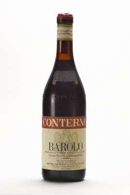 3 Flaschen 1985 Conterno Barolo, Cascina Francia-Serralunga d'Alba, je ca. 75 cl, je ca. 14 % Vol, unverkostet, Abstand zwischen Kapsel und ...