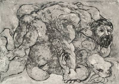 Pablo Picasso, 1881-1973, Lithographie nach der Auflage Suite Vollard, Vergewaltigung VII, drucksigniert, 300 Exemplare auf Velin, Narcisse, ...