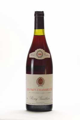 2 Flaschen 1986 Gevrey-Chambertin Remy Gauthier, Cote D'Or, je ca. 75 cl, ca. 13 % Vol., unverkostet, Abstand zwischen Kapsel undWein: ca. ...