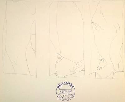 Horst Janssen, 1929-1995, Bleistiftzeichnung auf chamoisfarbenem Karton, handsigniert im Stempel "Müllabfuhr" datiert 14. Nov. 1967, ...