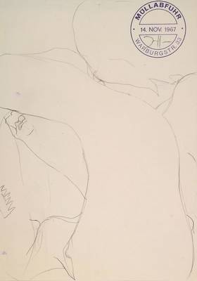 Horst Janssen, 1929-1995, Bleistiftzeichnung auf Papier, handsigniert im Stempel "Müllabfuhr" datiert 14. Nov. 1967, Zeichnungen von ...