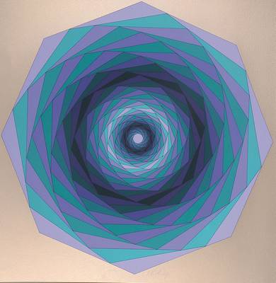 Victor Vasarely, 1906-1997, Serigraphie auf weiß-goldenem Hintergrund auf Karton, Sirius, handsigniert und nummeriert 120/125, Blattgr. ca. 65x61 ...