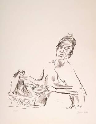 Oskar Kokoschka, 1886-1980, Lithographie, rechts unten signiert, nummeriert 67/80, Blattgr. ca. 51x45 cm, min. Klebereste rückseitig