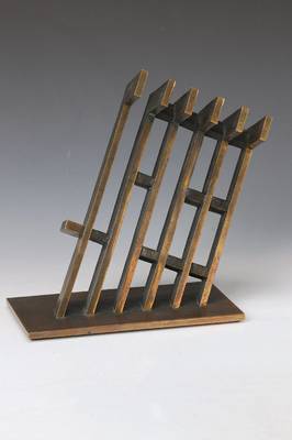 Wolf Spitzer, geb. 1940, Lichtbänder, Bronzeskulptur, signiert und datiert, betitelt, ca. 28x25x13 cm, Das Original- Denkmal - als Kunst im ...