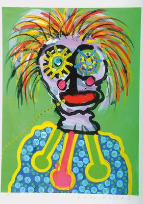 Paul Kostabi, geb. 1962, Giclee auf Papier, handsigniert und nummeriert 31/75, Blattgr. ca. 61x48 cm