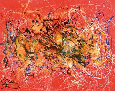 Caroline Vis (CJVIS), geb. 1965, zeitgenössische Niederländische Künstlerin, zahlreiche Ausstellungen im In- und Ausland, hier: Burning Love, ...