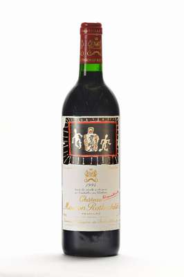 1 Flasche 1994 Chateau Mouton Rothschild, Pauillac, Künstleretikett: Karel Appel-"Dessininedit de", Füllstand: ca. high fill, ...