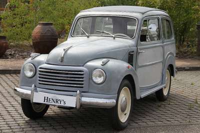 Fiat Topolino Giardiniera Belvedere, Fahrgestellnummer 20865FE, EZ 03.09.1953, Fahrzeughalter unbekannt, Laufleistung 12.197 km abgelesen, 12 kW/ ...