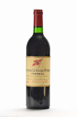 1 Flasche 1986 Chateau La Fleur-Petrus Pomerol, ca. 75 cl, Füllstand: ca. into neck, selten im Angebot, unverkostet, Etikett min. beschmutzt, guter ...