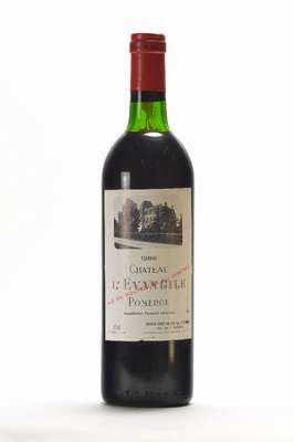 5 Flaschen 1986 Chateau D'Evangile, Pomerol,je ca. 75 cl, je ca. 12,5% Vol., unverkostet, Füllstände: je ca. top shoulder, selten im Angebot, ...