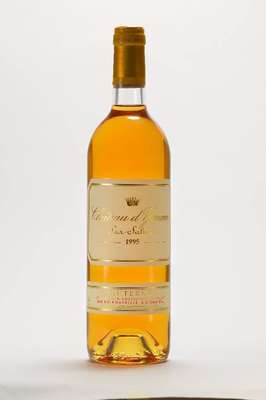 5 Flaschen 1995 Chateau d'Yquem, Sauternes, je ca. 75 cl, je ca. 13,5 % Vol., unverkostet,sehr guter Erhaltungszustand, selten im Angebot, ...